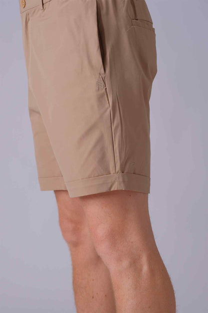 SPE0191 - Essential Water Resistant Rolled Hem Short 8" - Khaki
