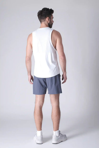 SPE0199 - Lightweight Stretch Nylon Linerless Workout Shorts 7" - Slate