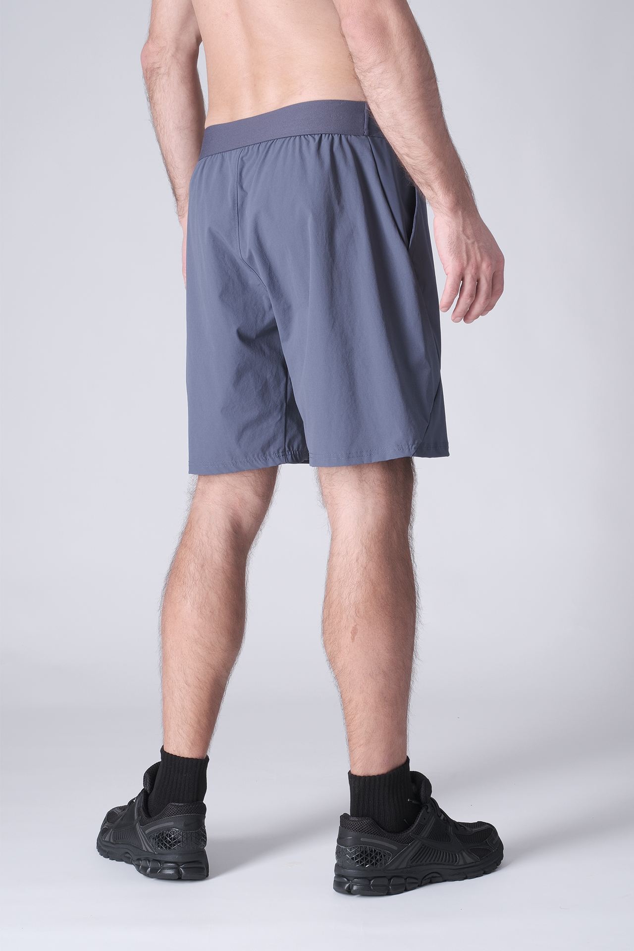 SPE0200 - Lightweight Stretch Nylon Linerless Workout Shorts 9" - Ash Blue