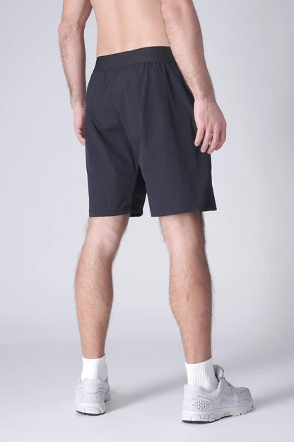 SPE0200 - Lightweight Stretch Nylon Linerless Workout Shorts 9" - Navy