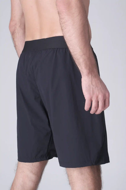 SPE0200 - Lightweight Stretch Nylon Linerless Workout Shorts 9" - Navy