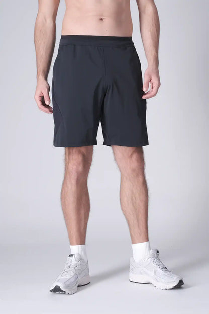 SPE0200 - Lightweight Stretch Nylon Linerless Workout Shorts 9" - Navy