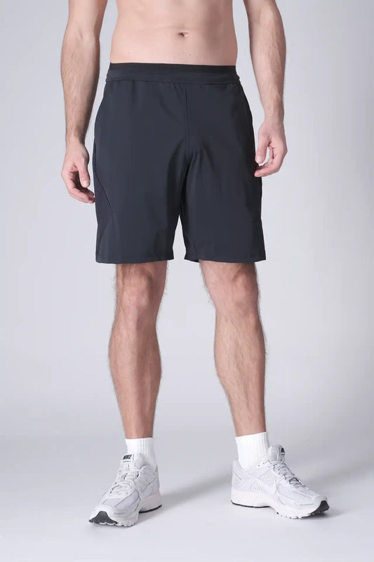 SPE0200 - Lightweight Stretch Nylon Linerless Workout Shorts 9" - Navy