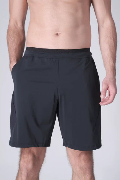 SPE0200 - Lightweight Stretch Nylon Linerless Workout Shorts 9" - Navy