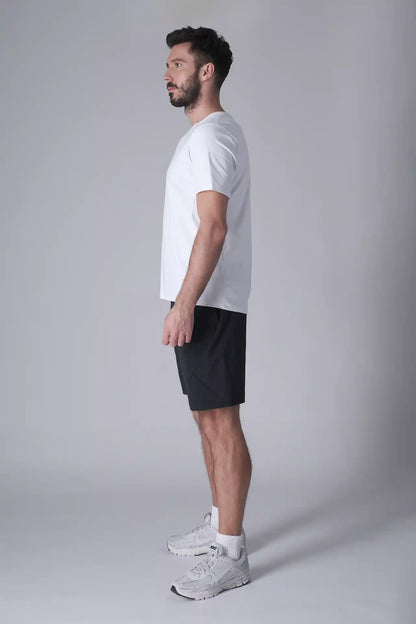 SPE0200 - Lightweight Stretch Nylon Linerless Workout Shorts 9" - Navy