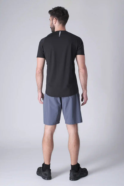 SPE0200 - Lightweight Stretch Nylon Linerless Workout Shorts 9" - Slate