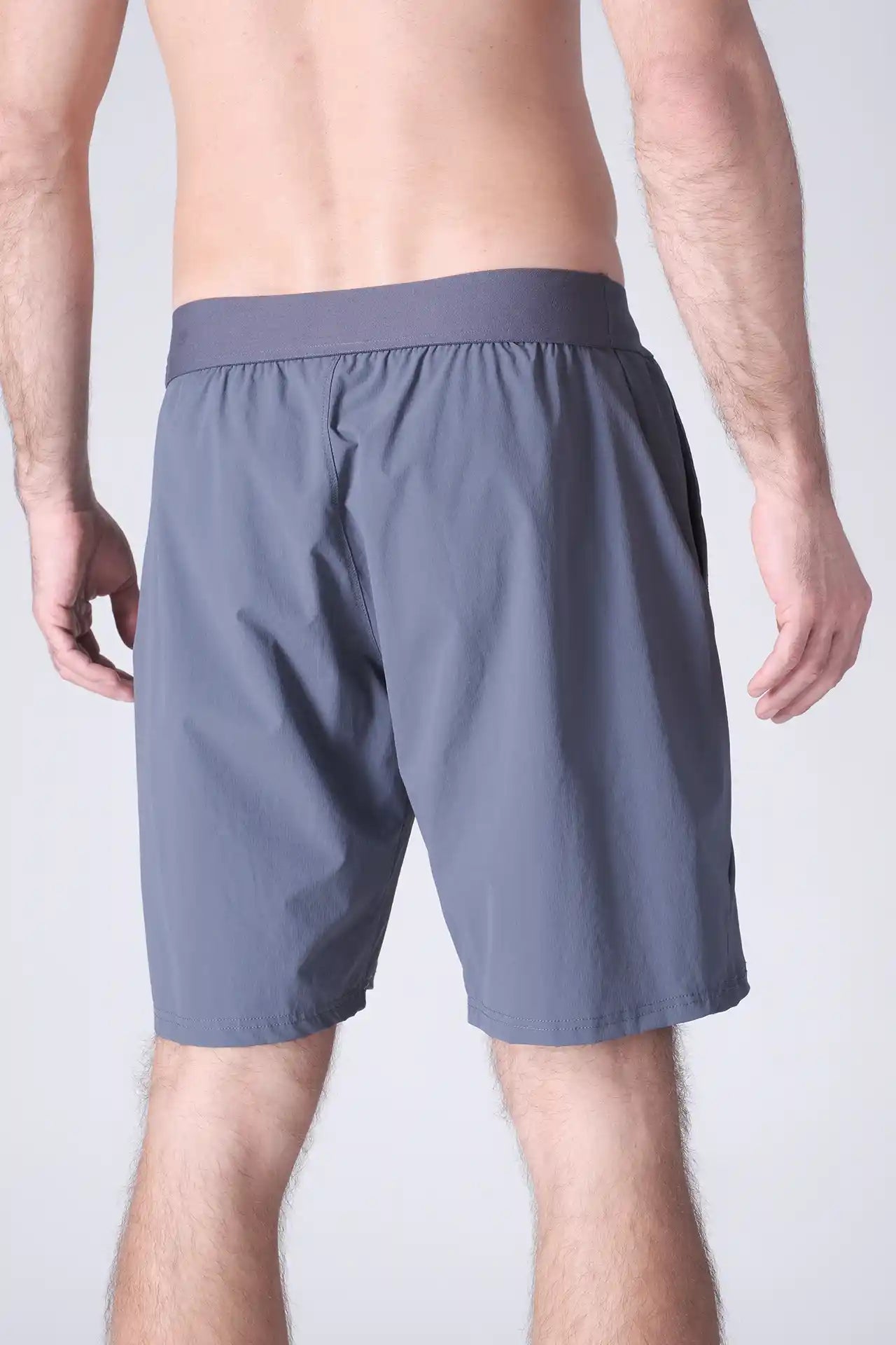 SPE0200 - Lightweight Stretch Nylon Linerless Workout Shorts 9" - Slate