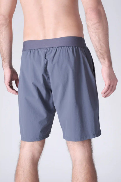 SPE0200 - Lightweight Stretch Nylon Linerless Workout Shorts 9" - Slate