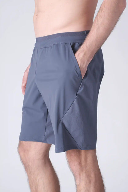SPE0200 - Lightweight Stretch Nylon Linerless Workout Shorts 9" - Slate
