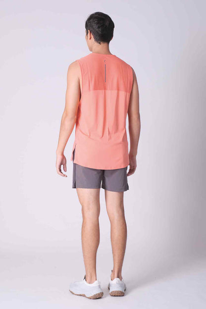 SPE0219 - Water Repellent Tight Fit Stretch Workout Shorts 5.5" - Grey