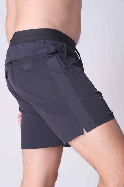 SPE0219 - Water Repellent Tight Fit Stretch Workout Shorts 5.5" - Navy