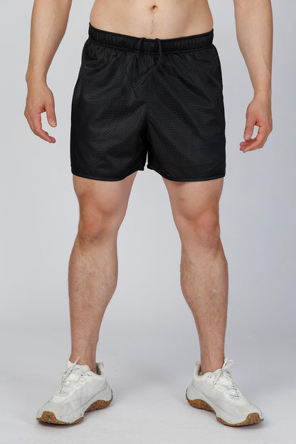 SPE0221 - Lightweight 2M Performance Mesh Shorts 4.0" - Black