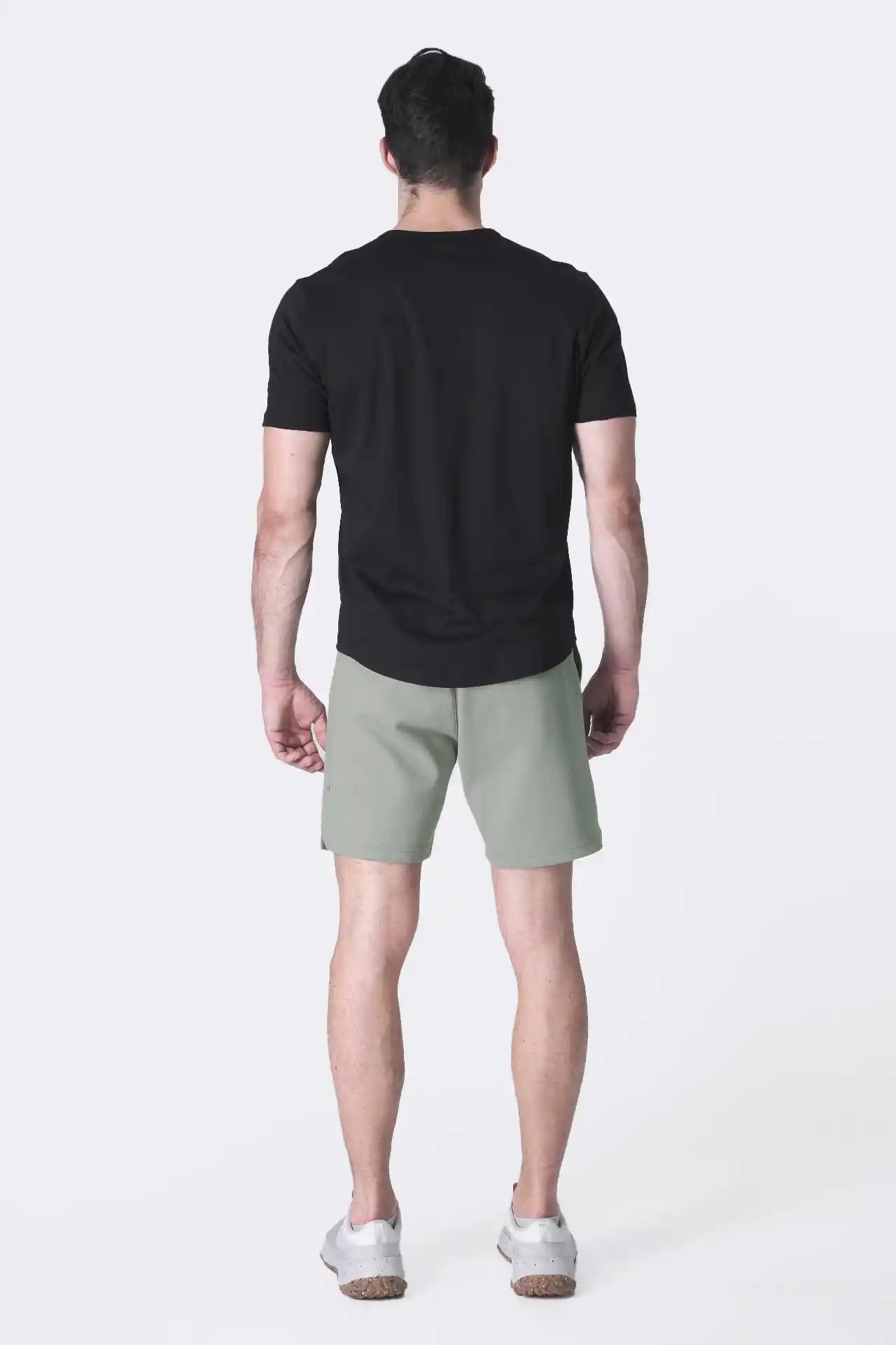 SPE0239 - Ultra Soft Mid-weight Stretch Interlock Back Zip Pocket Short 7" - Agave