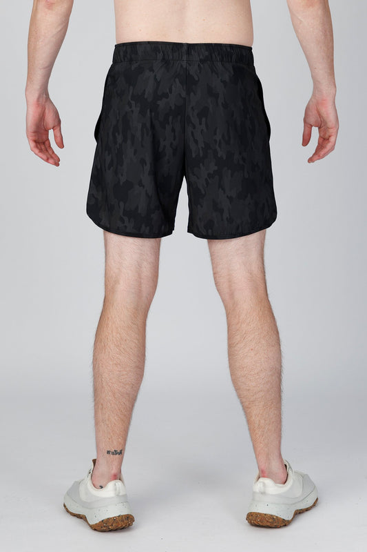 SPE0267B - Lightweight Stretch Nylon Crotch Gusset Camo Short 6"