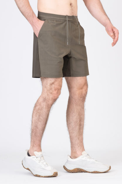 SPE0269 - Lightweight Stretch Nylon Linerless Workout Shorts 7"