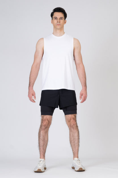 SPE0285 - Stretch Layered Shorts 4"