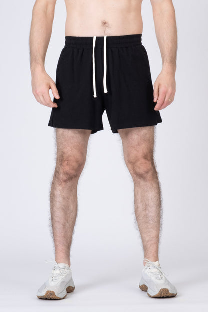 SPE0310 - Organic Cotton Street Dry French Terry Running Shorts with Merino Liner 5"