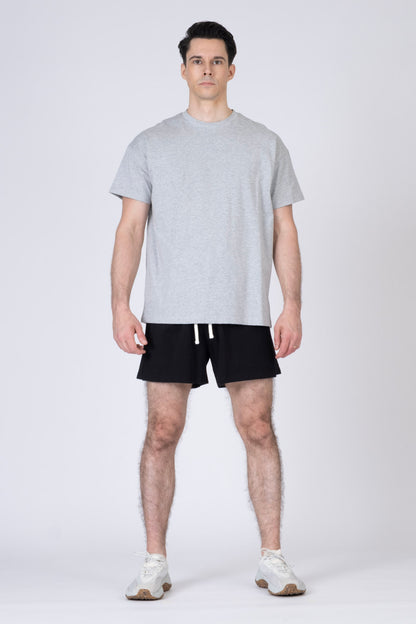 SPE0310 - Organic Cotton Street Dry French Terry Running Shorts with Merino Liner 5"