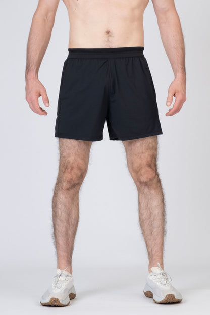 SPE0315 - Lightweight Stretch Nylon Back Zip Pocket Lined Running  Short 4.5"