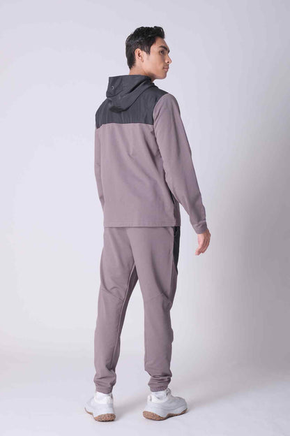 SPH0204 - Blocking Stretch French Terry Gym Sweatpants 30” - Mid Grey
