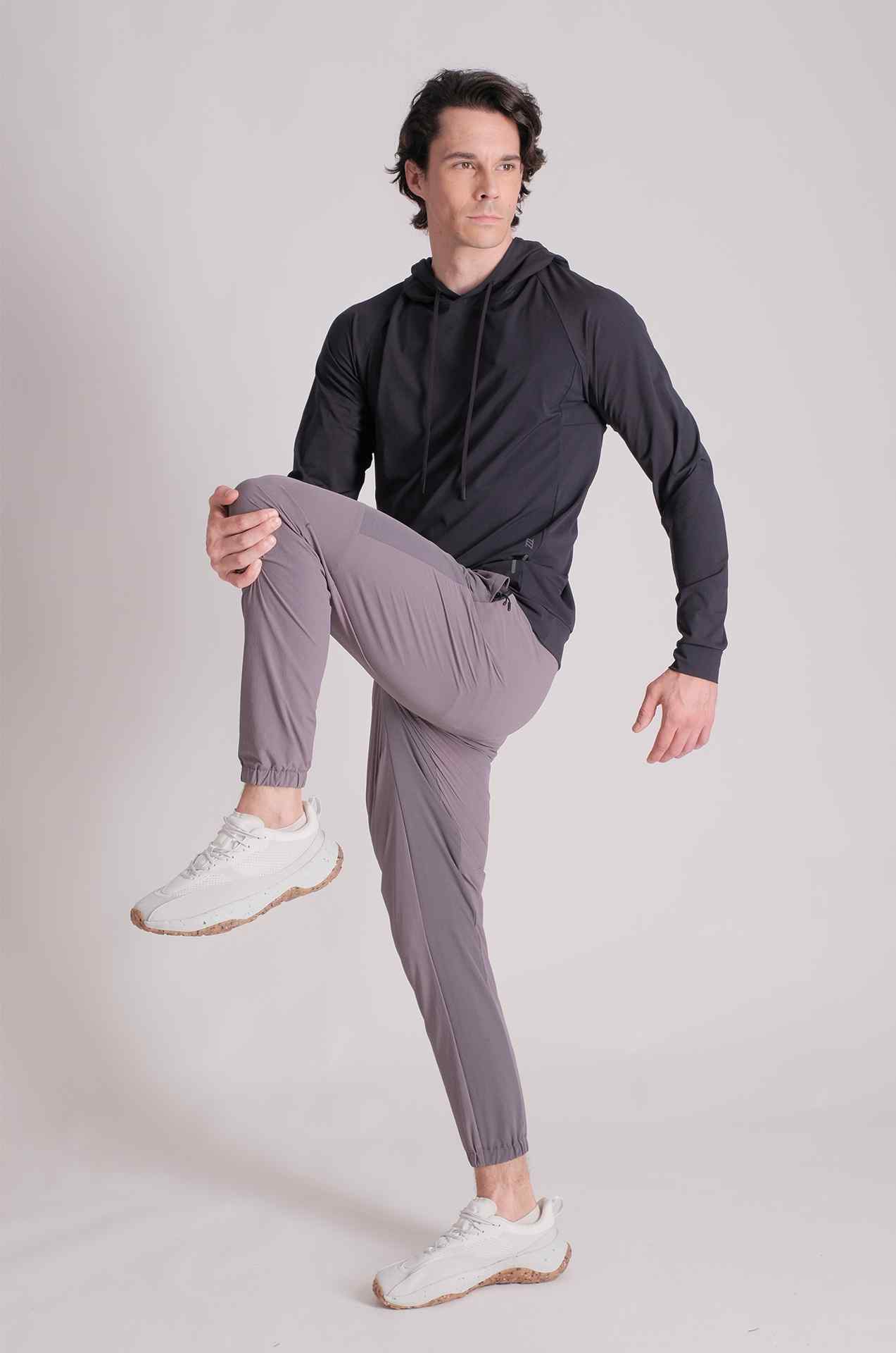 SPH0205 - Water Resistant Stretch Ripstop Tapered Training Joggers 30" - Dark Grey