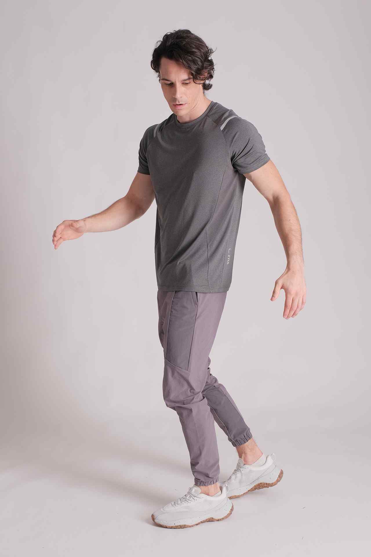 SPH0205 - Water Resistant Stretch Ripstop Tapered Training Joggers 30" - Dark Grey