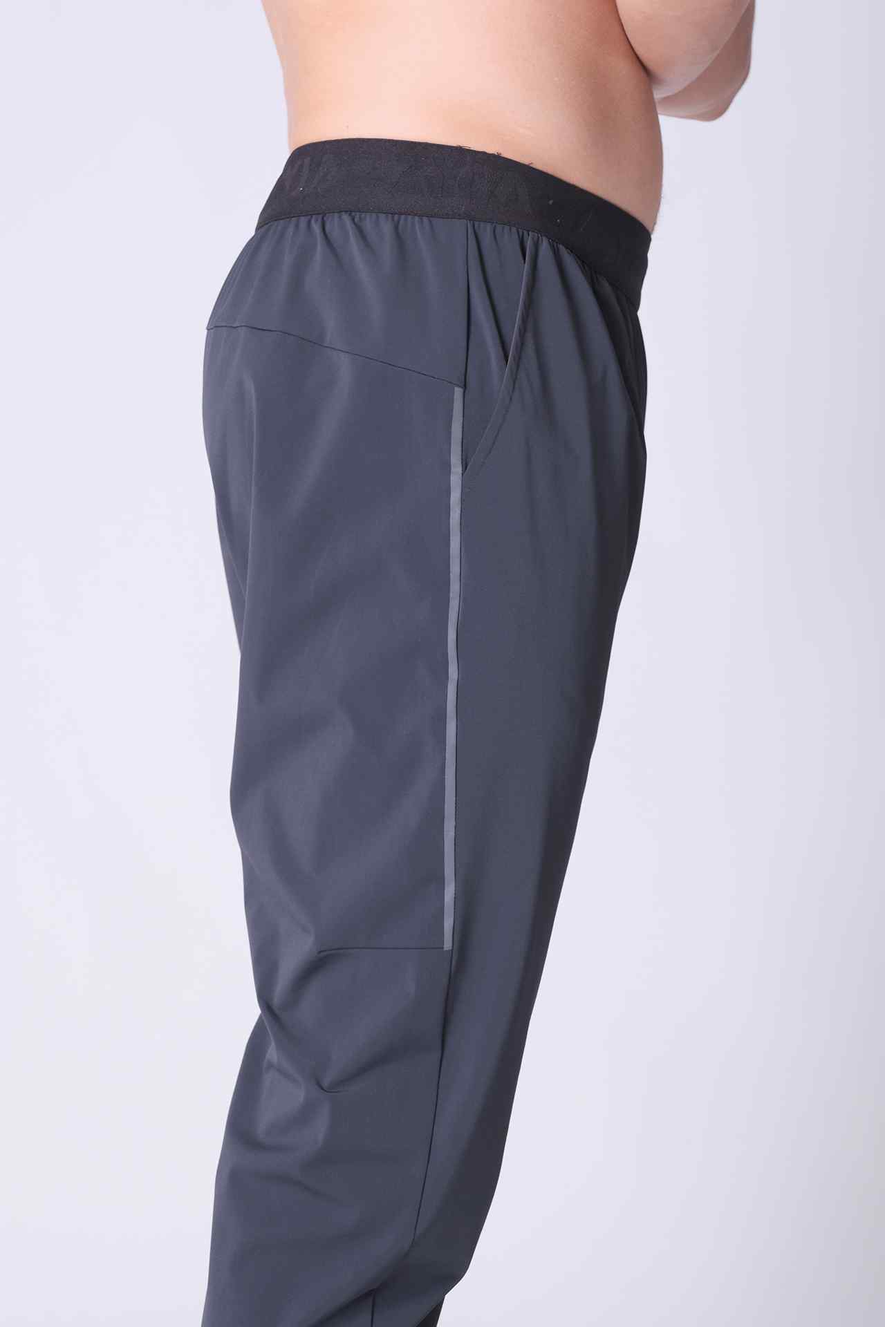 SPH0206 - Stretch Branded Elastic Running Joggers 31" - Navy