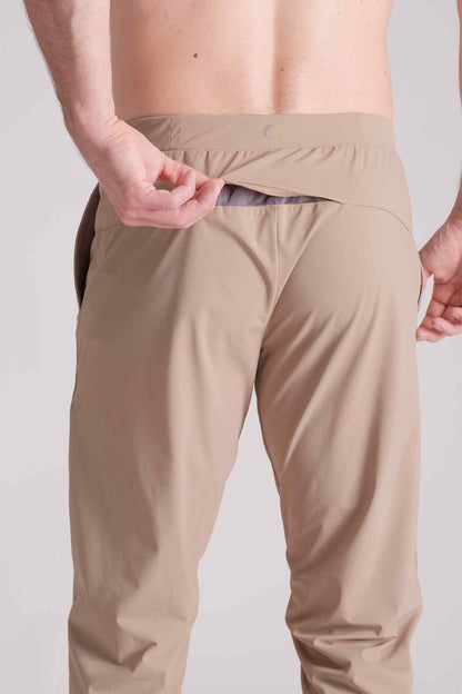 SPH0219 - Lightweight Stretch Nylon Flex Training Joggers 32" - Khaki