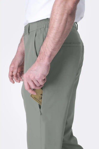 SPH0240 - Essential Ultra Lightweight Classic Fit Stretch Moving Pants 30" - Agave