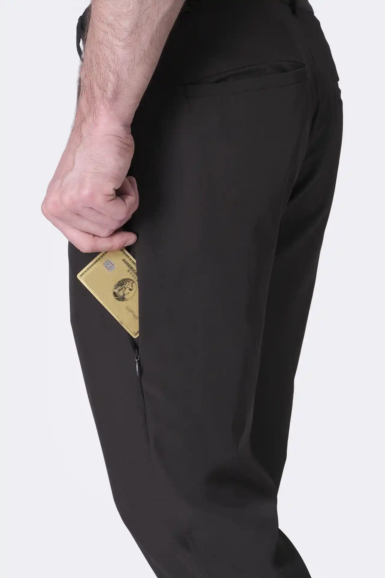 SPH0240 - Essential Ultra Lightweight Classic Fit Stretch Moving Pants 30" - Black