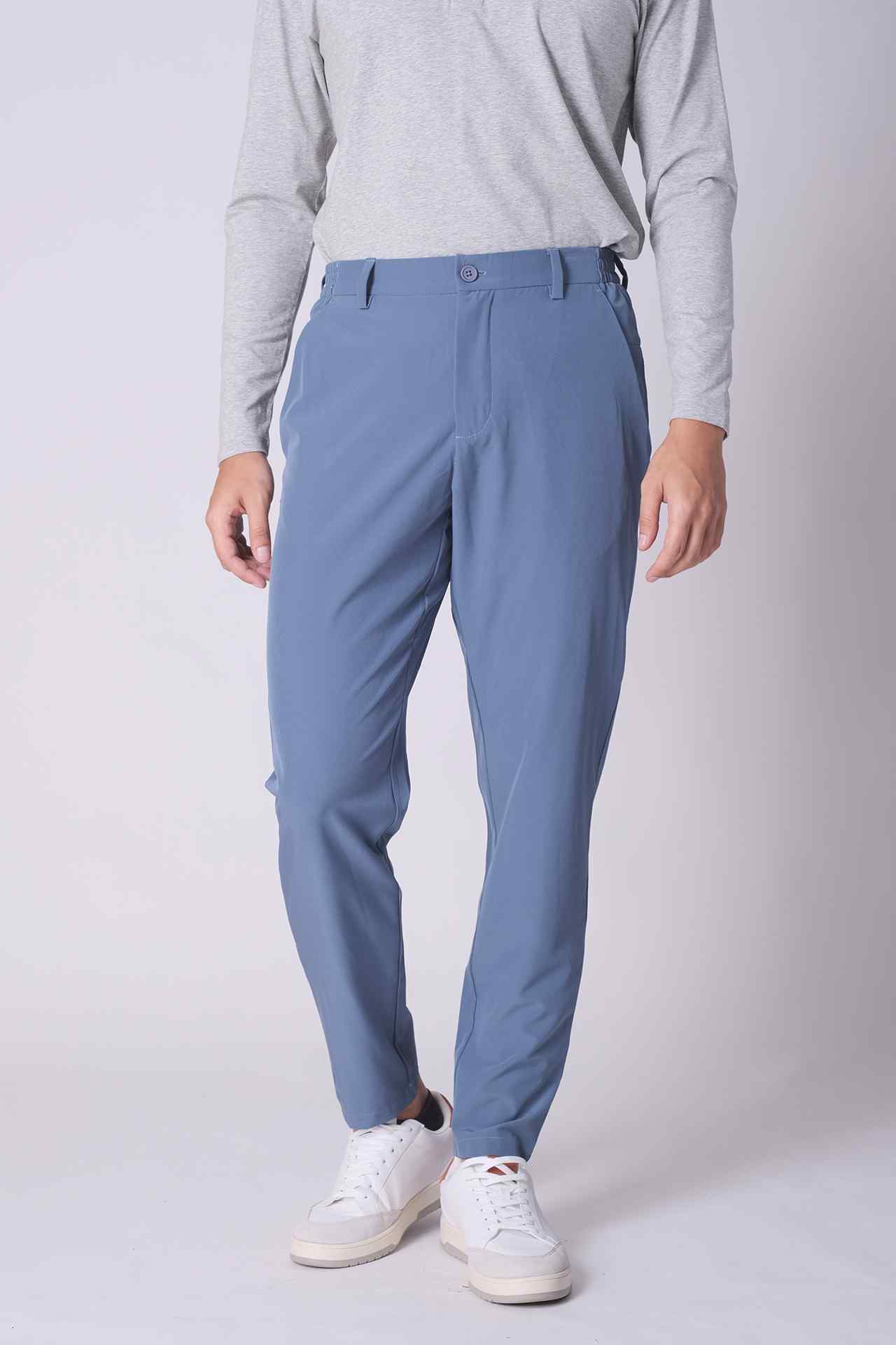 SPH0240 - Essential Ultra Lightweight Classic Fit Stretch Moving Pants 30" - Denim Blue
