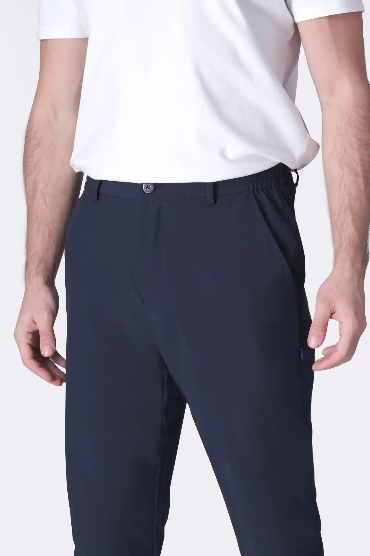 SPH0240 - Essential Ultra Lightweight Classic Fit Stretch Moving Pants 30" - Navy