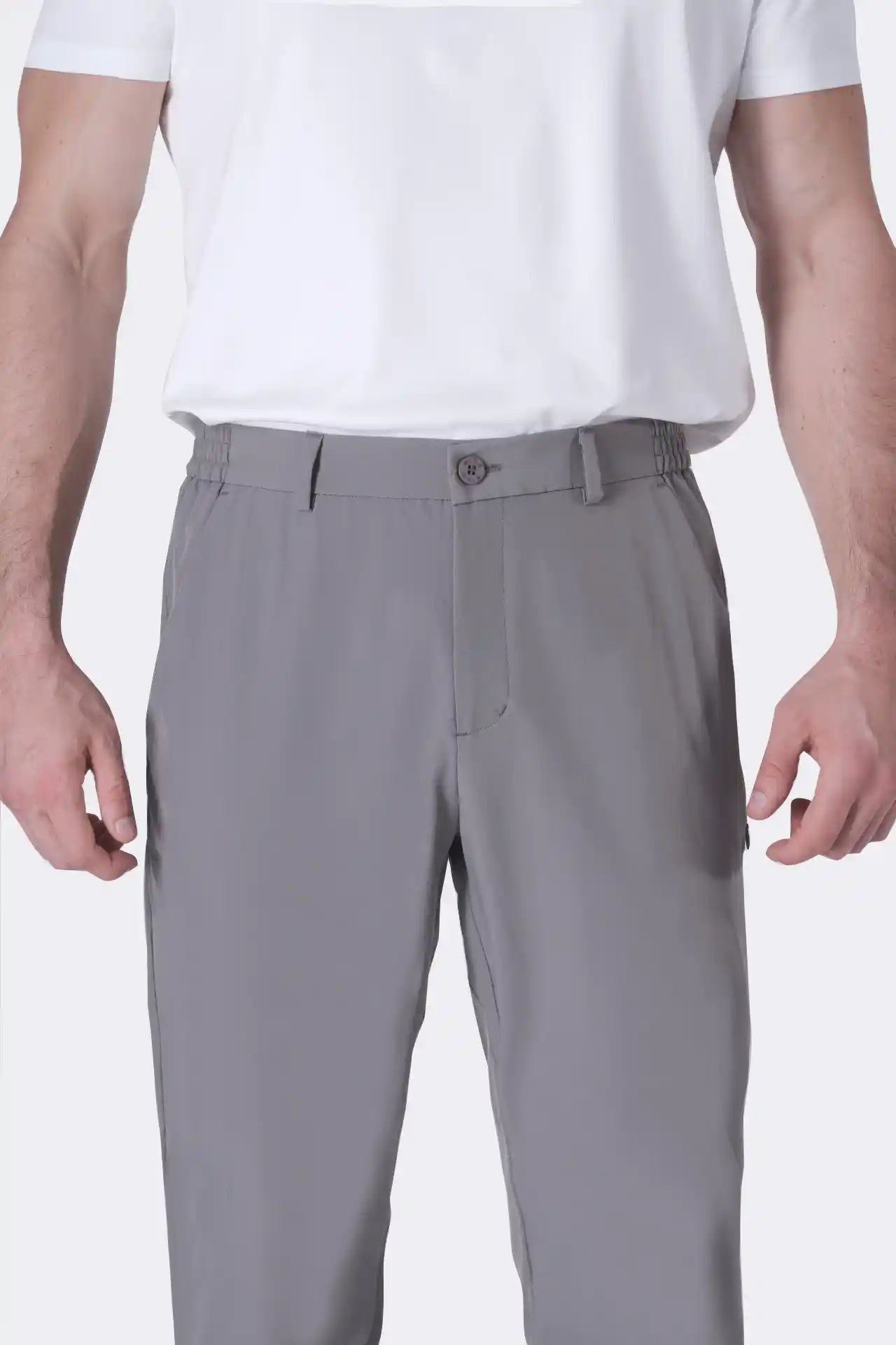 SPH0240 - Essential Ultra Lightweight Classic Fit Stretch Moving Pants 30" - Stone