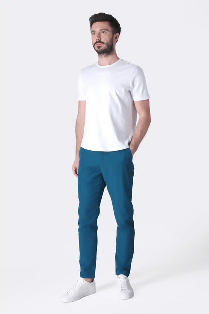 SPH0240 - Essential Ultra Lightweight Classic Fit Stretch Moving Pants 30" - Teal