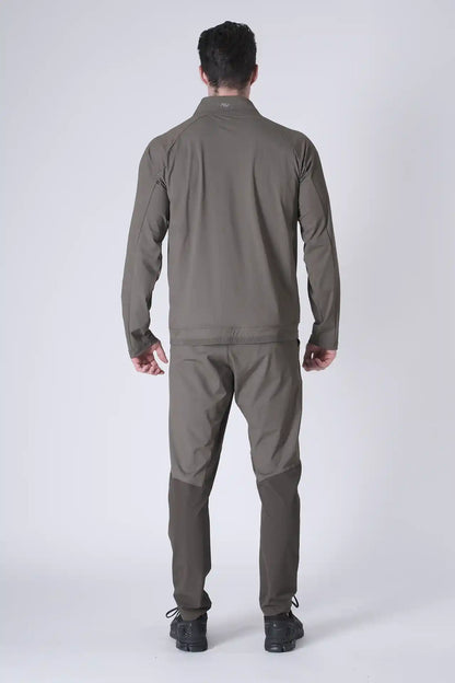 SPH0242 - Lightweight Stretch Nylon Workout Joggers 30" - Army