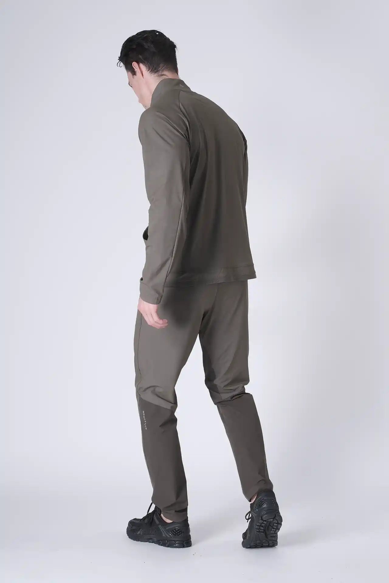 SPH0242 - Lightweight Stretch Nylon Workout Joggers 30" - Army