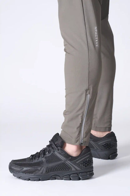 SPH0242 - Lightweight Stretch Nylon Workout Joggers 30" - Army