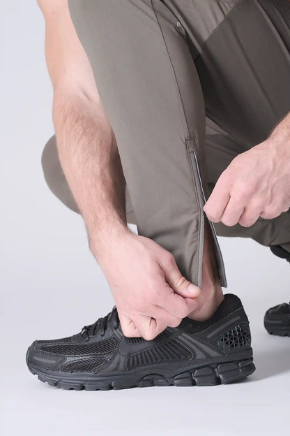 SPH0242 - Lightweight Stretch Nylon Workout Joggers 30" - Army