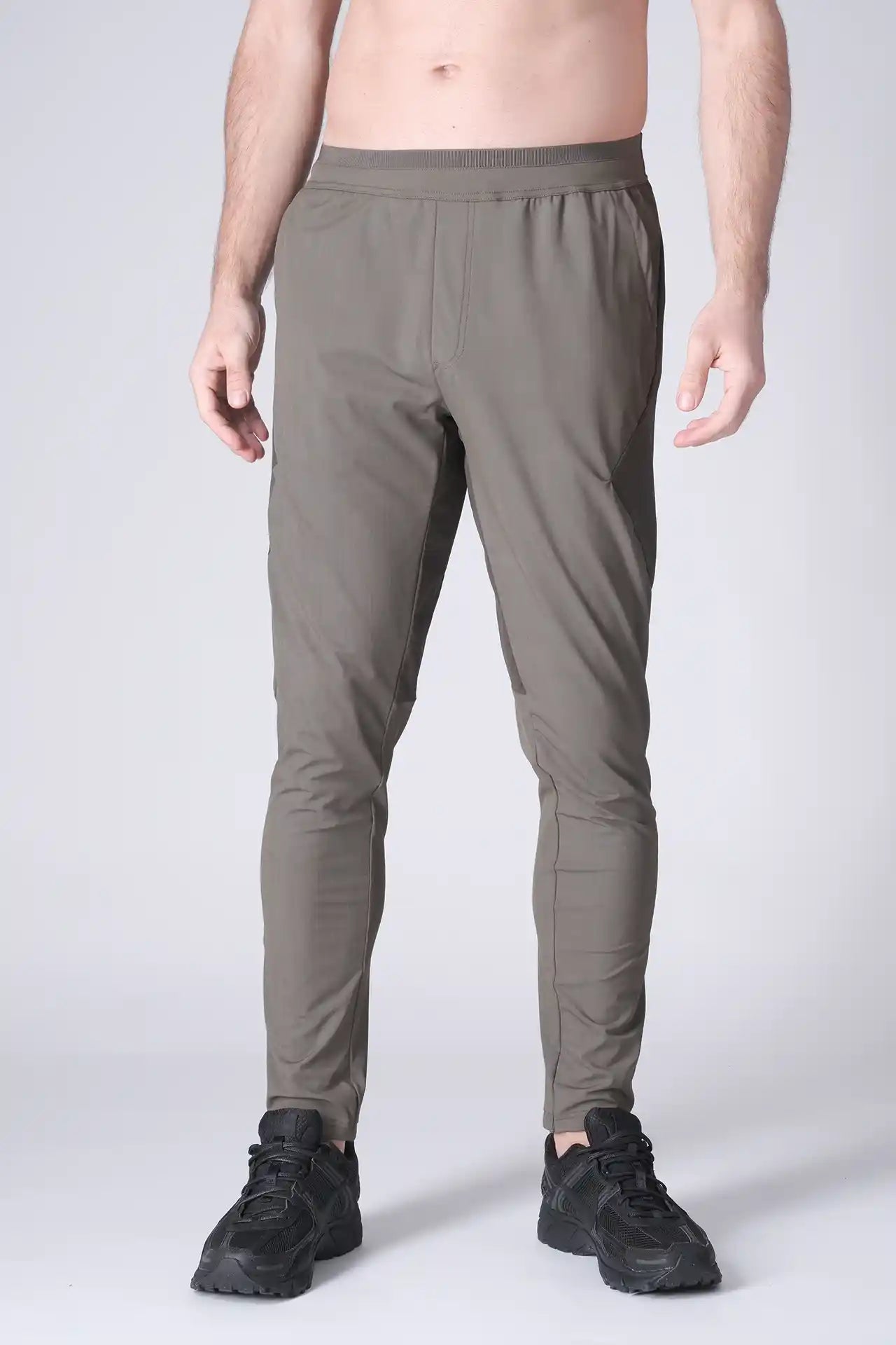 SPH0242 - Lightweight Stretch Nylon Workout Joggers 30" - Army
