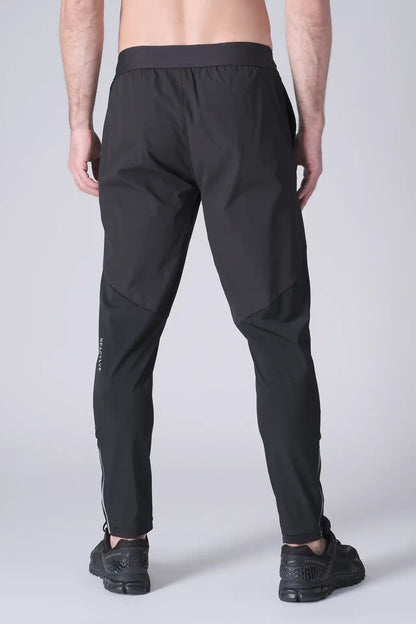 SPH0242 - Lightweight Stretch Nylon Workout Joggers 30" - Black