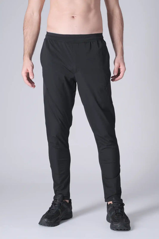SPH0242 - Lightweight Stretch Nylon Workout Joggers 30" - Black