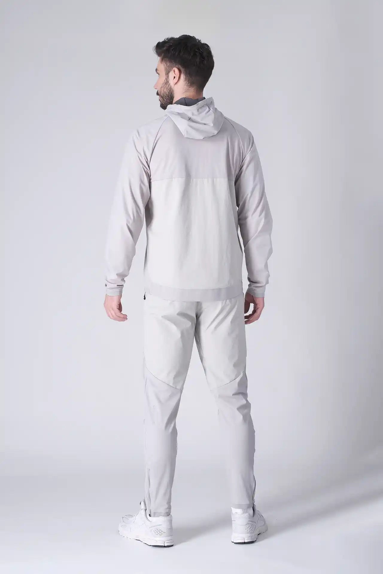 SPH0242 - Lightweight Stretch Nylon Workout Joggers 30" - Light Grey