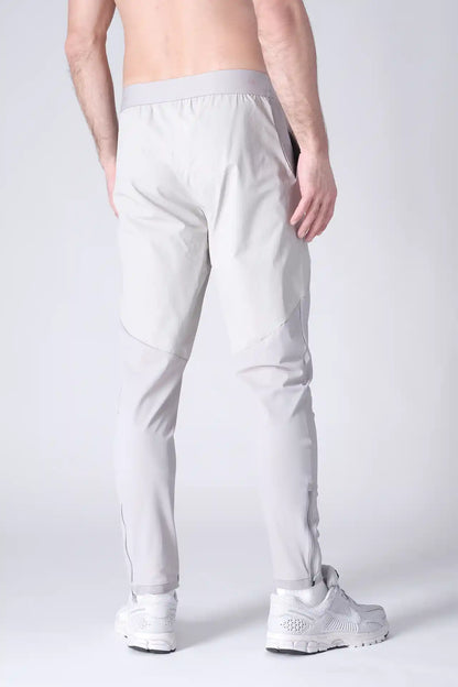 SPH0242 - Lightweight Stretch Nylon Workout Joggers 30" - Light Grey