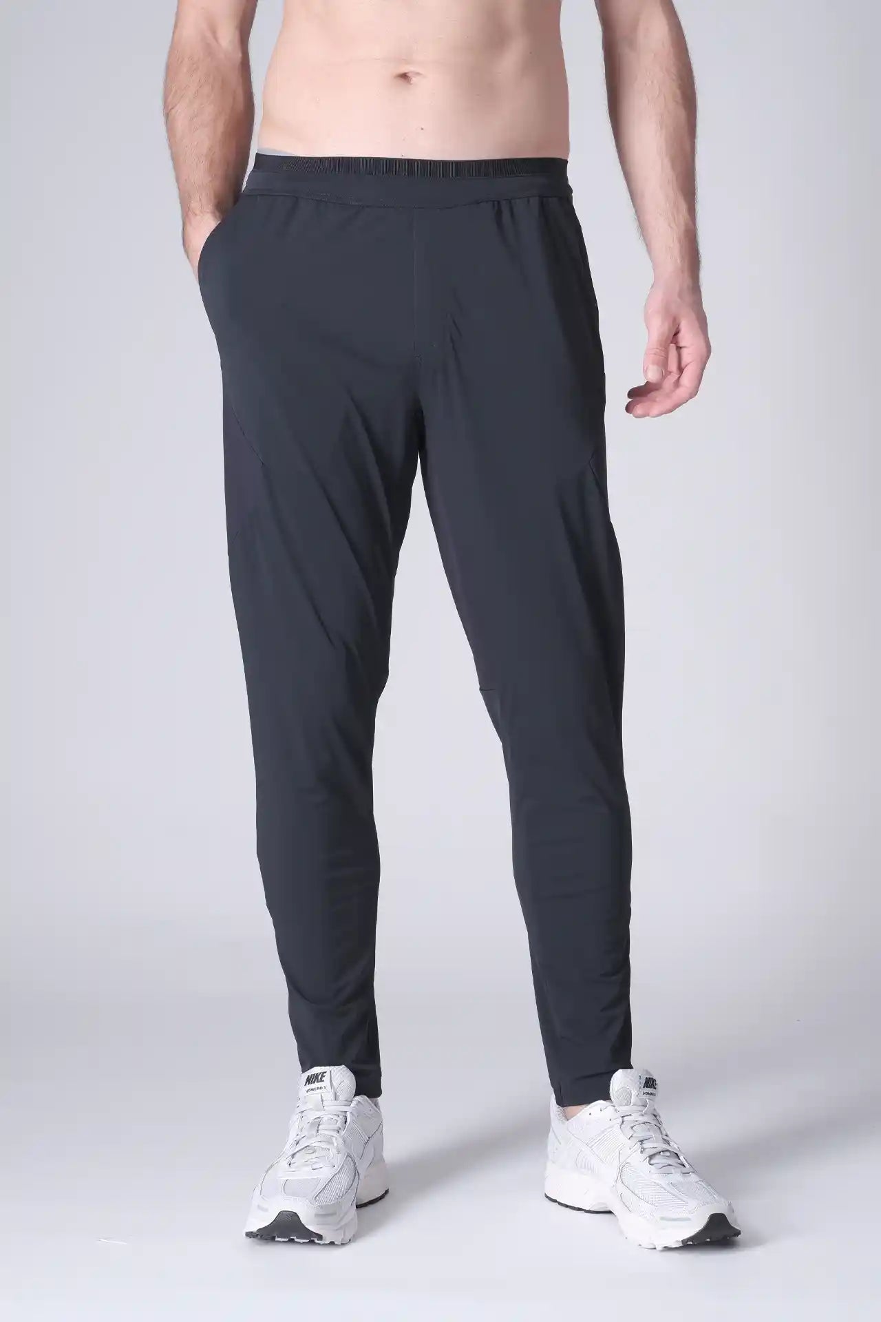 SPH0242 - Lightweight Stretch Nylon Workout Joggers 30" - Navy