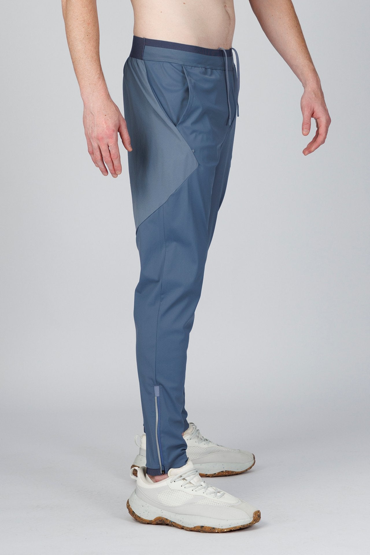 SPH0242 - Lightweight Stretch Nylon Workout Joggers 30" - Slate
