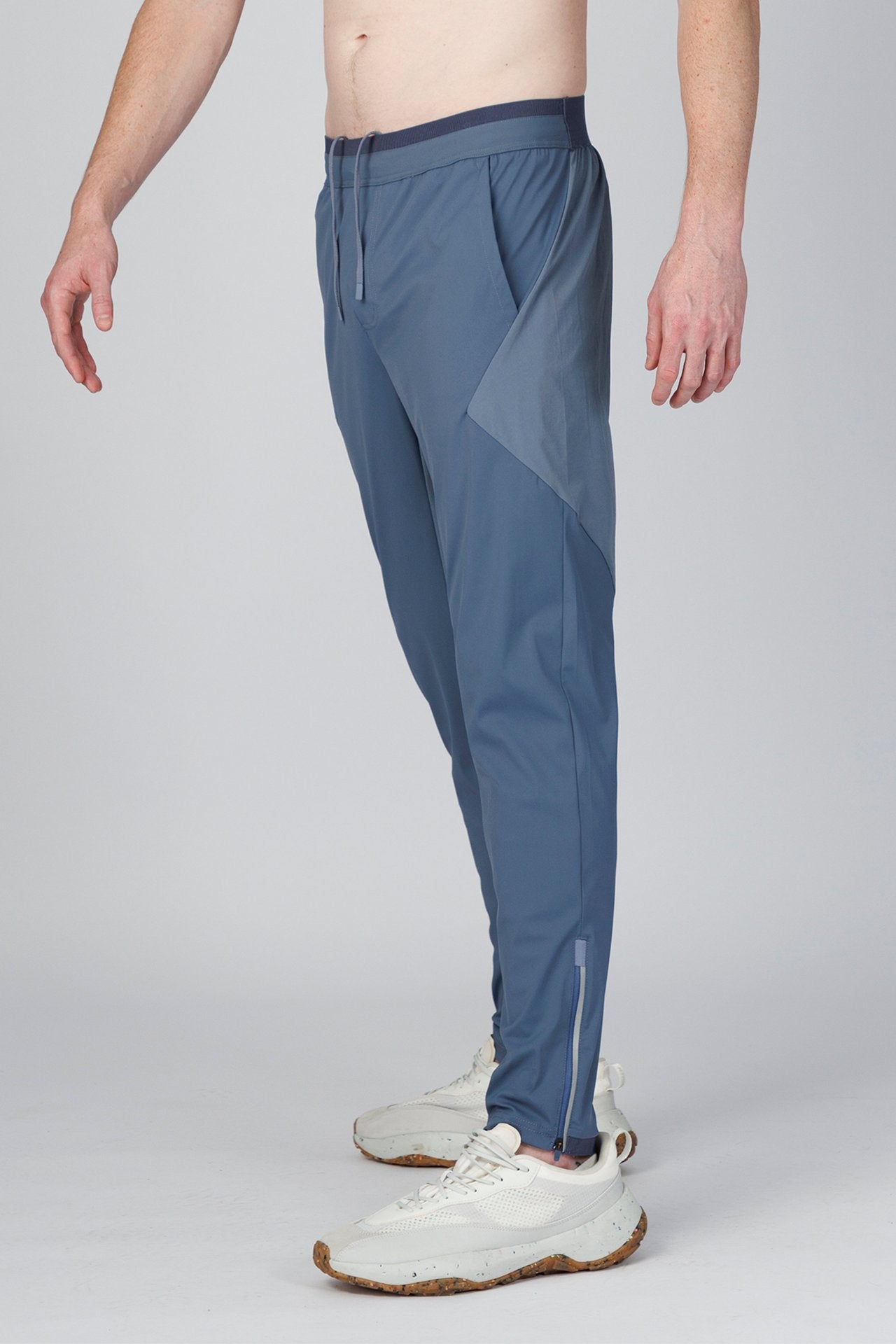 SPH0242 - Lightweight Stretch Nylon Workout Joggers 30" - Slate