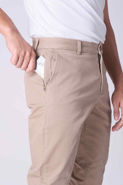 SPH0245 - Stretch Cotton Twill Workwear Chino Pant 30" - Khaki