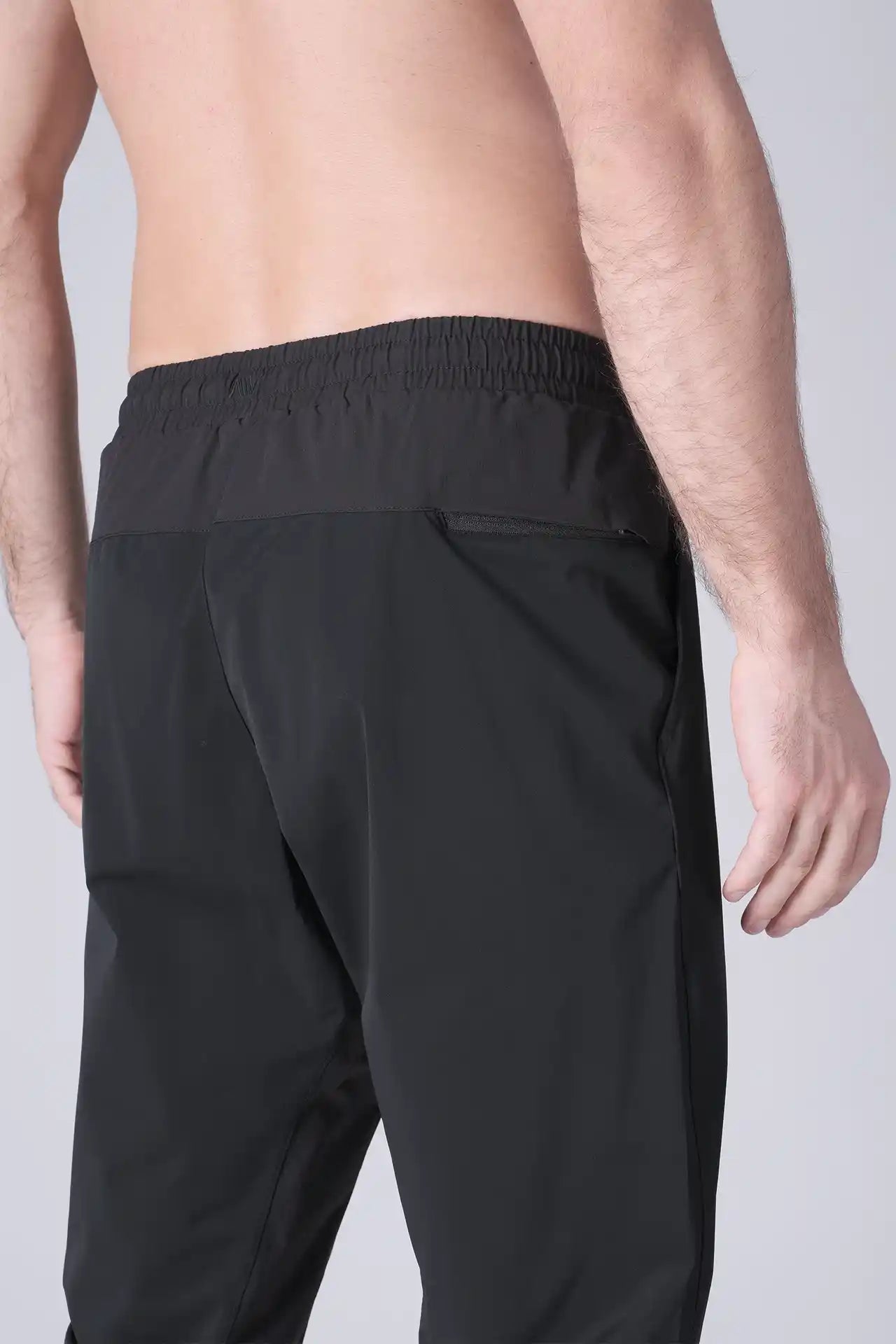 SPH0288 - Lightweight Stretch Nylon Workout Pants 30" - Black