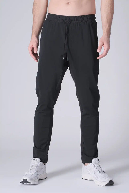 SPH0288 - Lightweight Stretch Nylon Workout Pants 30" - Black