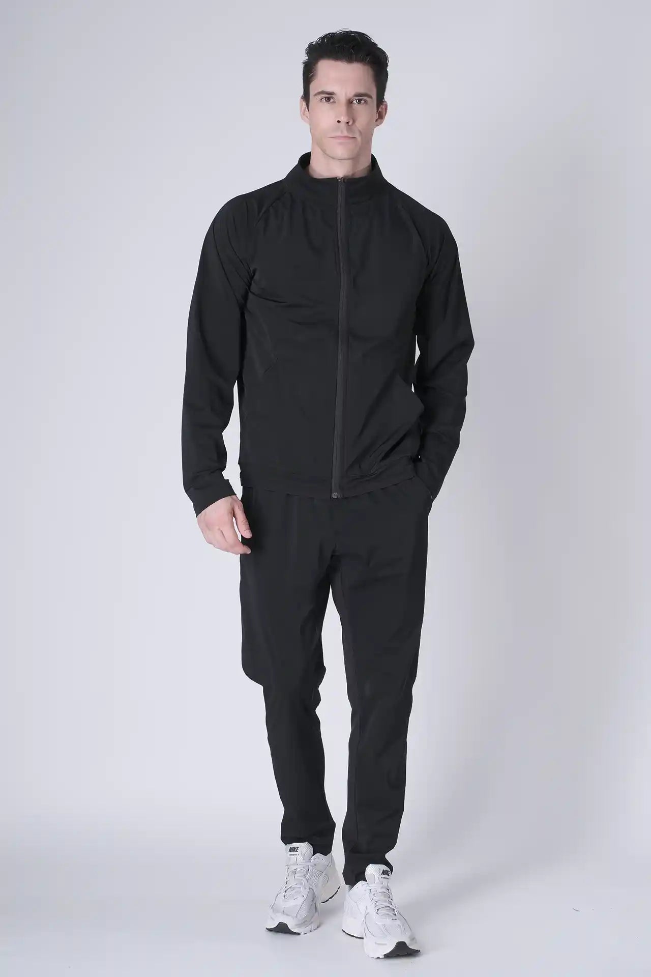 SPH0288 - Lightweight Stretch Nylon Workout Pants 30" - Black